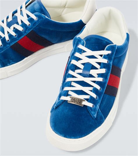 gucci shoes blue stripe|royal blue gucci shoes.